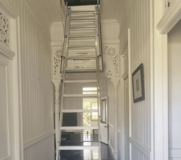 Attic ladder installed