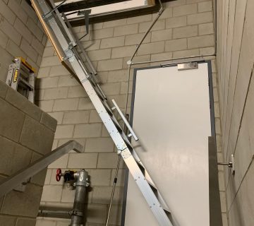 Attic ladder installation